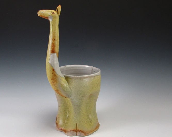 Yellow With White Spot Llama Yarn Bowl