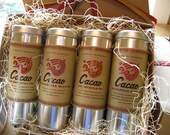 chocolate lovers sampler set... our newest gift box including four of our original raw, organic, fairtrade drinking chocolates