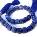 8 Inches - Denim Blue Lapis Lazuli Faceted 3D Cubes Briolette Size 6 - 7mm, Natural Stone Finest Quality Wholesale Price