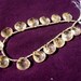 8 Inches - Sparkling Golden Rutilated Quartz Faceted Heart Briolettes Size 12x12mm w/ 14 Pcs 7matched pairs Super Unique Stones