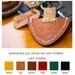 Personalized Guitar pick case leather keyring custom name initial monogram / Men Gift