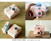 4 Paper Cameras - Printable PDF - TOUGHIE Cameras (Includes all 4 colours)