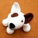amigurumi dog bull terrier Jokie Joke, PDF crochet pattern
