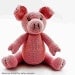 Peggy Pig crochet pattern, PDF tutorial