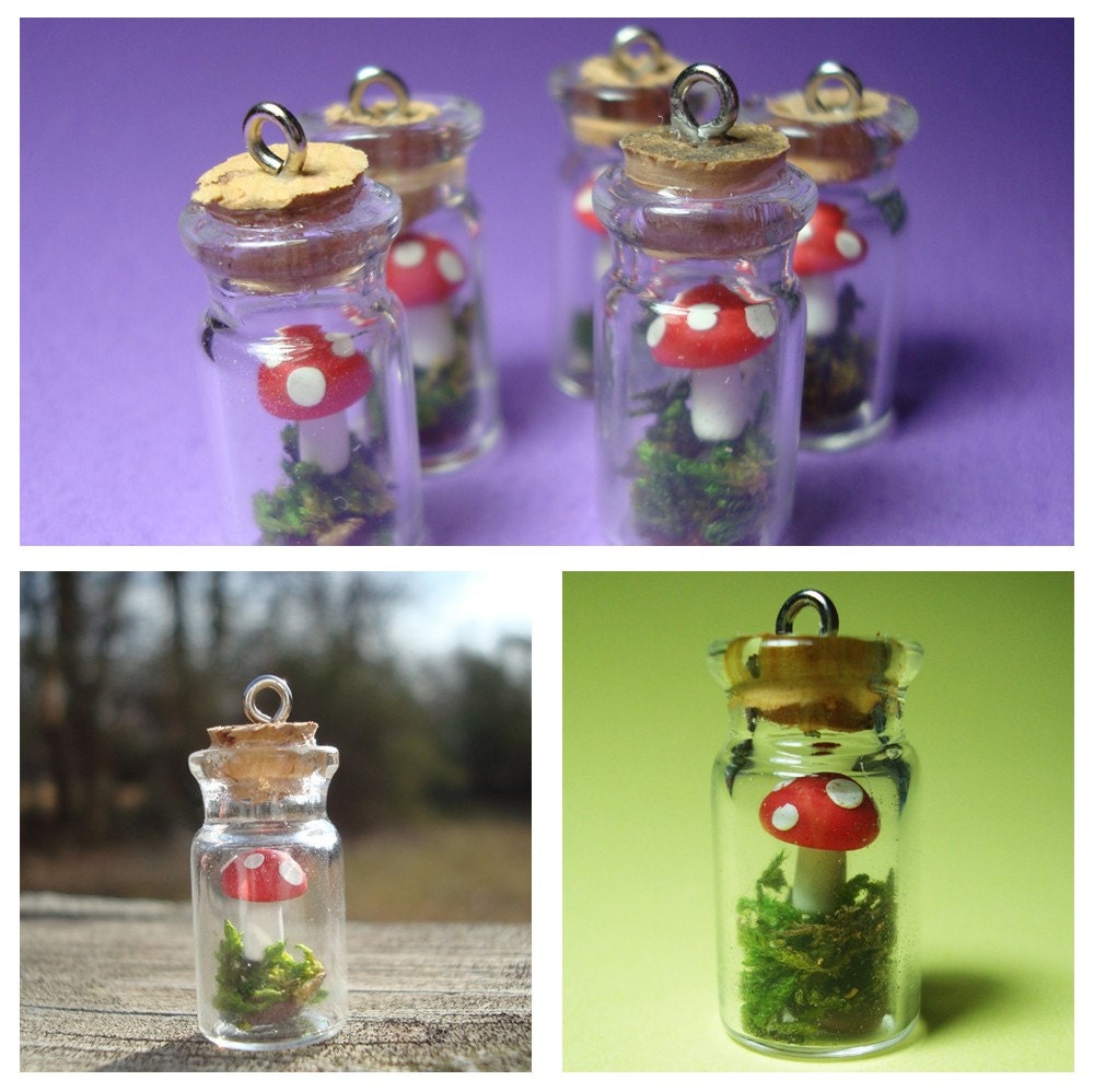 Enchanted Forest In A Jar Pendant