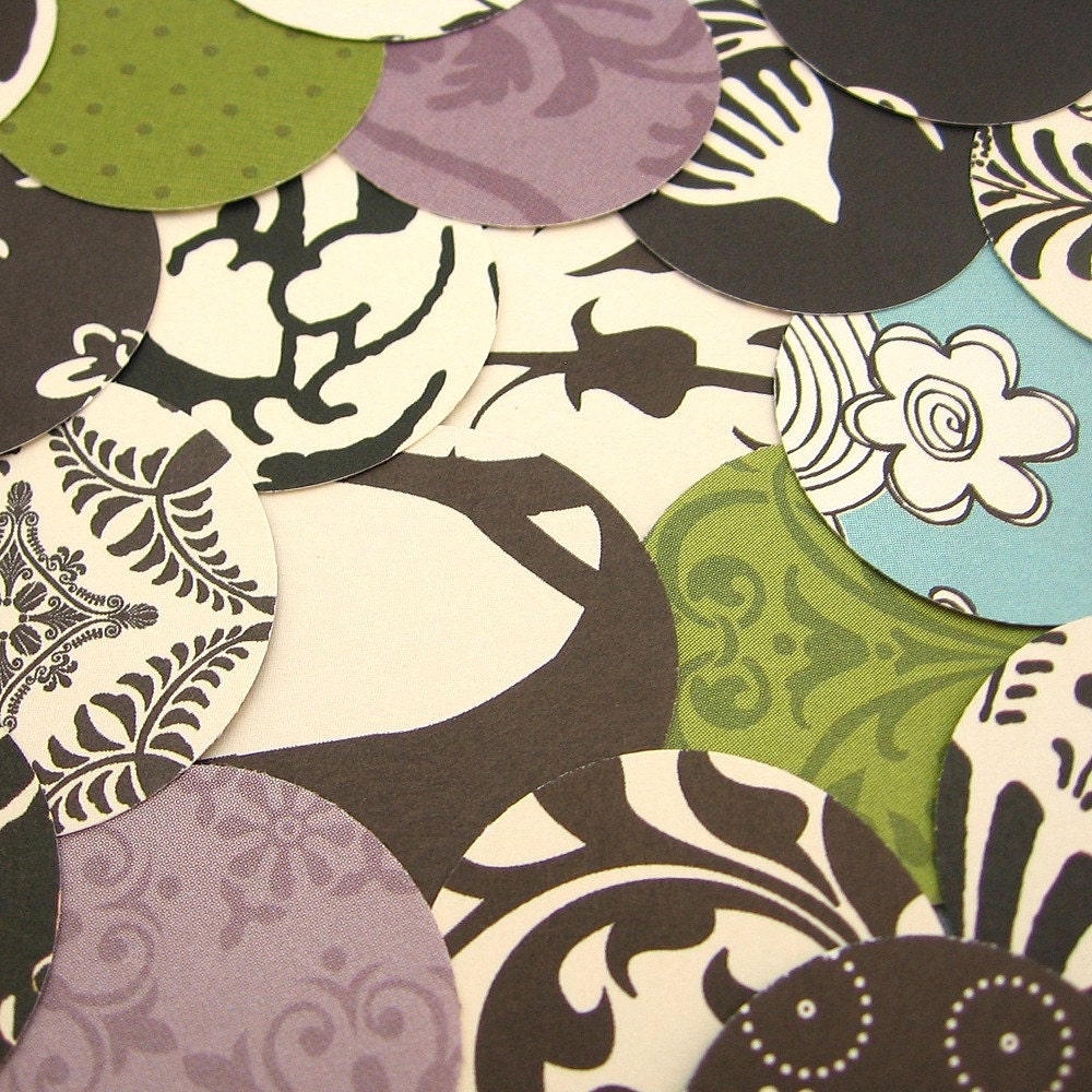 Die cuts (set of 36)  - Black and Ivory Fusion - SALE
