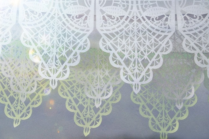 Wedding garland VIVALDI (3 banners) Custom Color Papel Picado Bunting