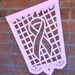PINK RIBBON, HOPE  banner . Breast Cancer Awareness papel picado garland
