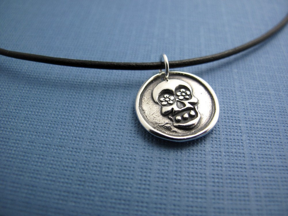 16 inch 1.5mm black leather cord with sterling silver clasp - personalized charm necklaces
