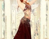 Skirt, Plum/Wine, Cabaret, Vaudeville, Steampunk, Vampire, Noir, Belly Dance, Dark Fusion Boutique