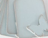 Butterfly Gift Tags Robins Egg Blue Set of 8