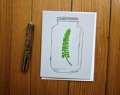 Fern Letterpress Card
