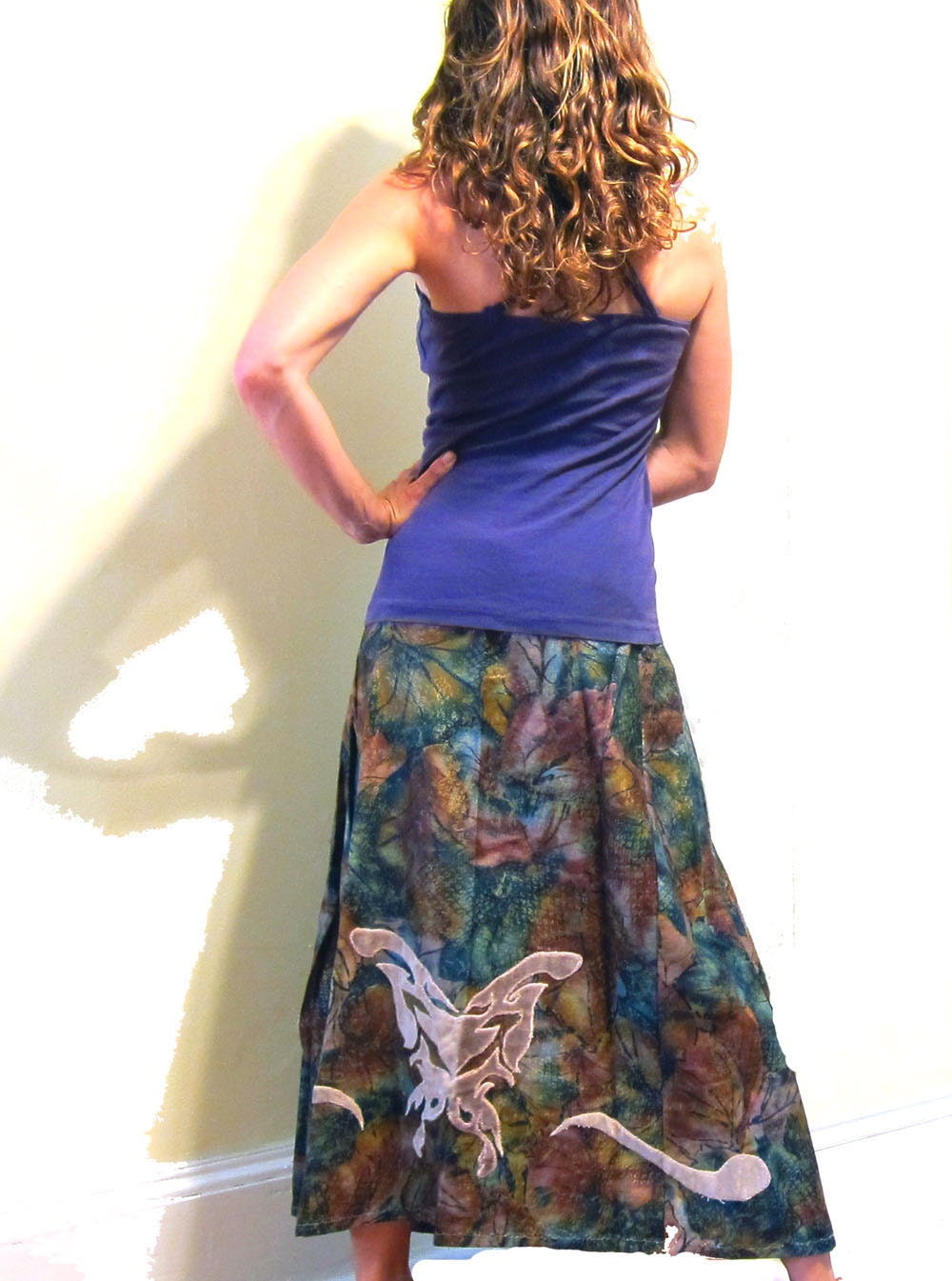 Butterfly Shimmer A-Line Skirt