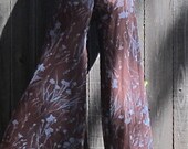 Sheer Shimmy Pants - Brown and Baby Blue