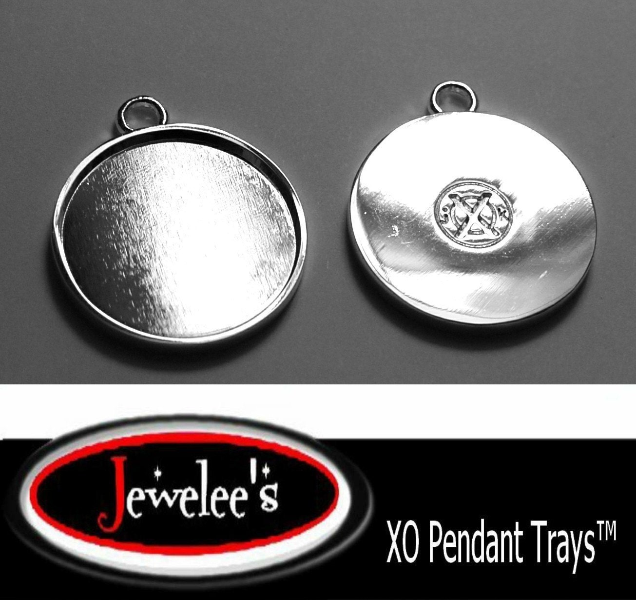 10 Pendant Tray Blank ROUND FLAT 1 inch