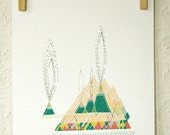 Darling I'm Leaving Stitched and Signed Print 8 x 10