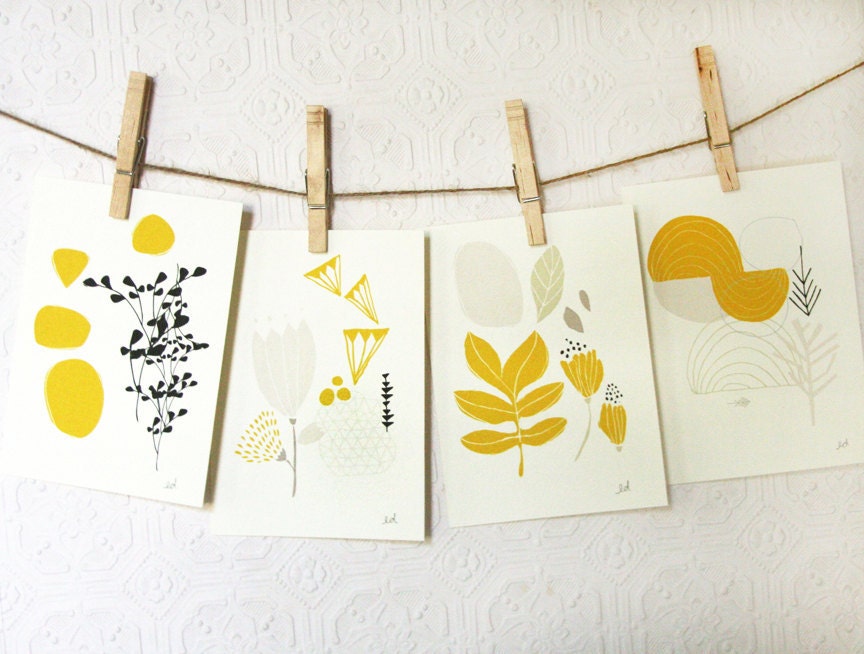 Seasons Print Set of Four 5 x 7