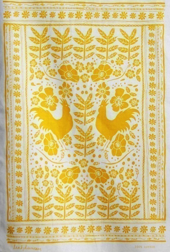 Rooster Tea Towel