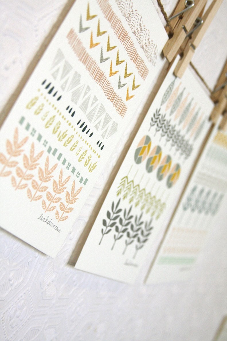 Circles, Lines, and Shapes Print Set 5 x 7