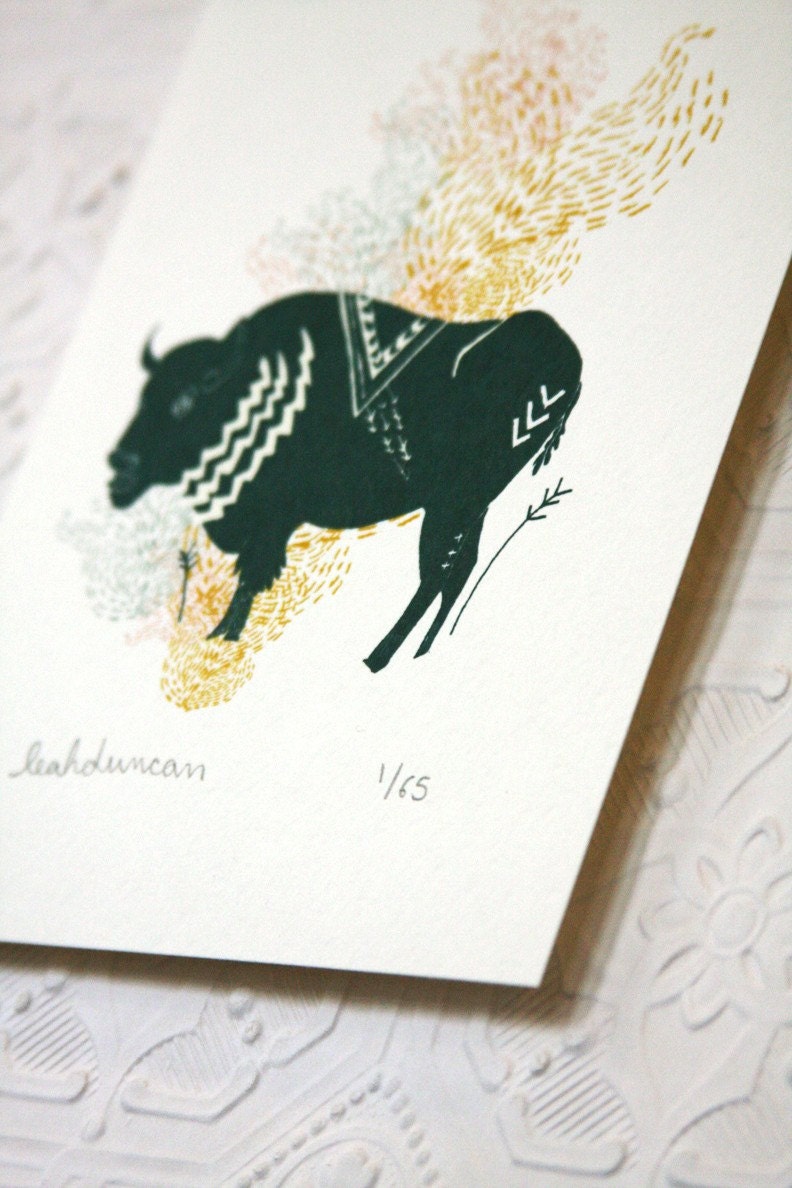 Buffalo Print 5 x 7