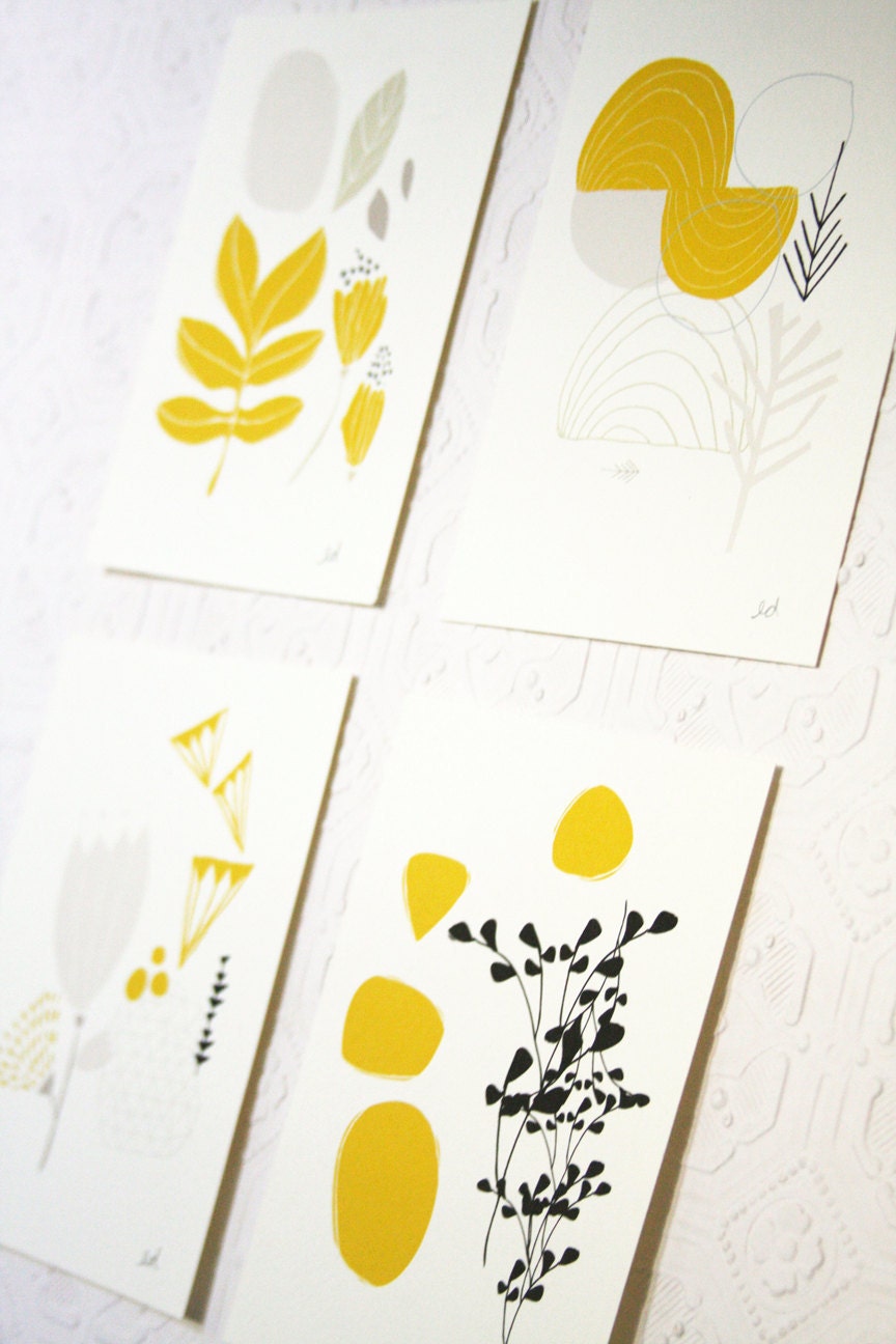 Seasons Print Set of Four 5 x 7