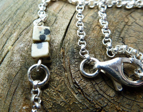 Starry Night Obsidian Sterling Silver Necklace