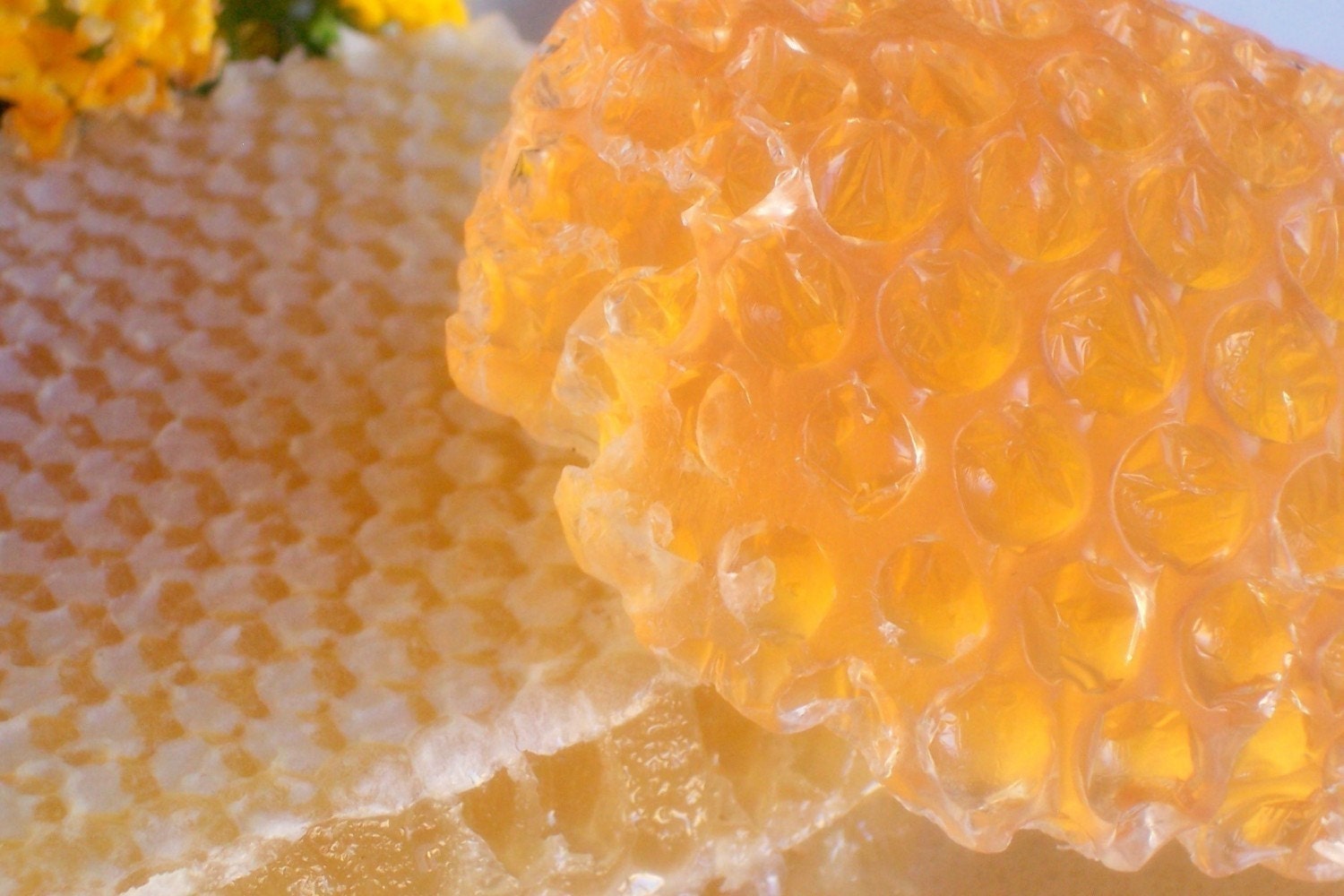 Sale - Honey Soap -  Original Golden Honeycomb Soap, Real Honey, Honey Bee, Beehive Natural Pollen, Golden Soap  - Take 40% Off Total Order