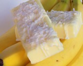 Sale - Banana Soap - Banana and Coconut Creme Scent - Yellow Banana, Monkey Bakery Soap  - Take 40% Off Total Order