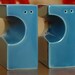 Vintage Porcelain Salt and Pepper Shakers Mid Century Modern PRICE REDUCED