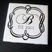 Personalized Coasters, Ceramic Tile, Custom Wedding Date, Monogrammed Set of 4.