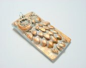 Silver and Copper Handmade Polymer Clay Owl Pendant