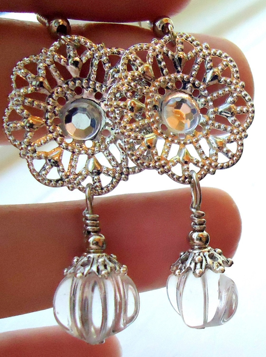 Silver Filigree Earrings