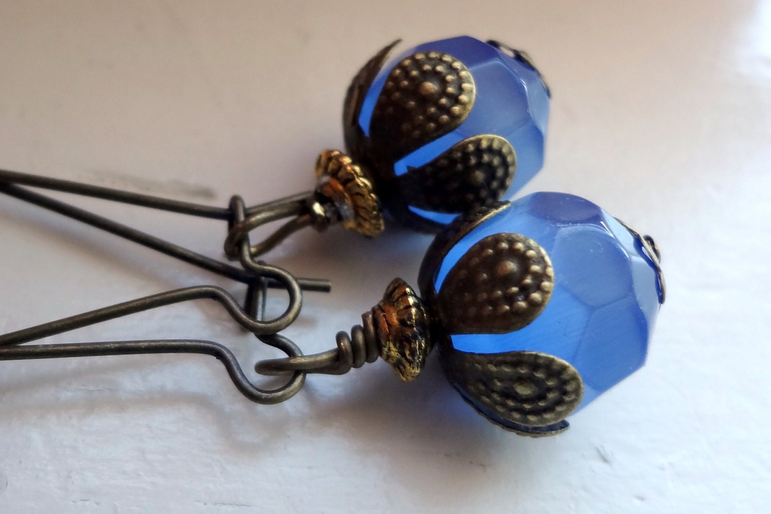 Blue Earrings, Dangle Earrings