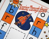 Soaring Through Space Printable Alphabet Game and Skill Sheet