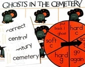 Ghosts in the Cemetery Printable Halloween Game and Skill Sheet