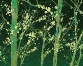 Forest Art Trees Landscape Print - Make it Through (green) - 8x10 Print