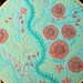 reserved for the wonderful d - hand embroidered hoop art - freeform stitching sampler in 6 inch hoop by bo betsy