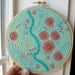 reserved for the wonderful d - hand embroidered hoop art - freeform stitching sampler in 6 inch hoop by bo betsy