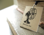 Bookmark, Fan Bookmark, handmade bookmark, Electric Fan, Recycled handmade Bookmark,RECYCLEry Upcycled Eco Friendly