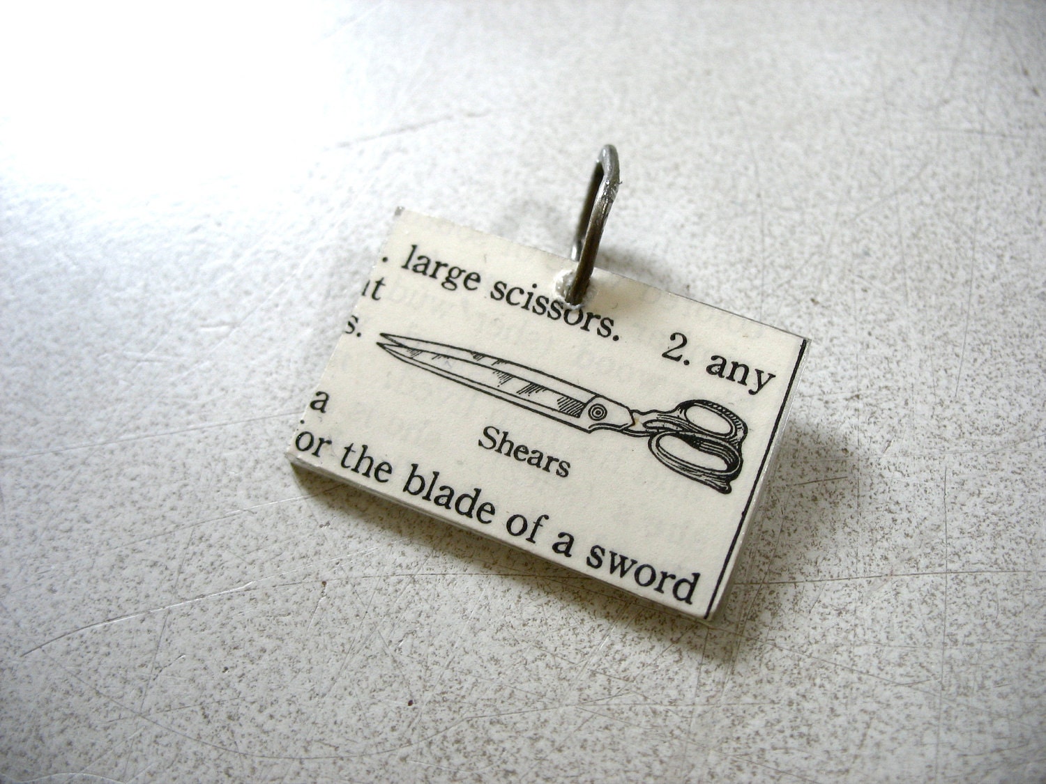 Shears, Scissors Pendant, Recycled Pendant, Scissors Necklace, RECYCLEry Upcycled Eco Friendly Pendant