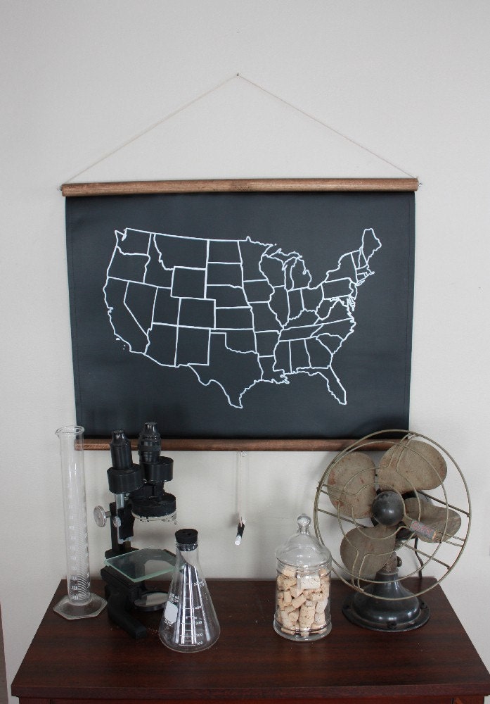 Chalkboard United States Map - SMALL SIZE