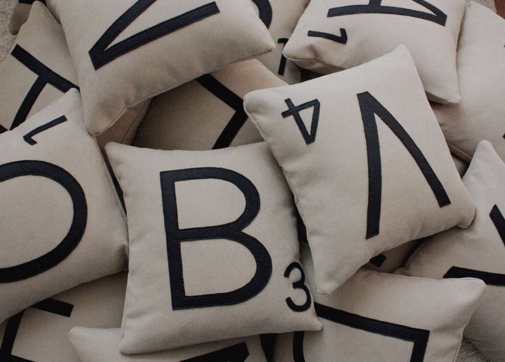 4 Letter Pillows - Inserts Included