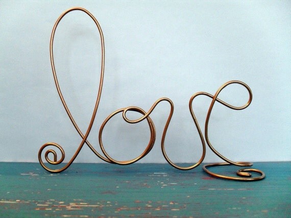 Gold Love Wedding Cake Topper  wedding decoration, cake top,  valentines day, anniversary, bridal shower