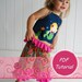 You Make It - DIY Tutorial - How to Make a Boutique Halter Top Instructions PDF ebook /size 1-8