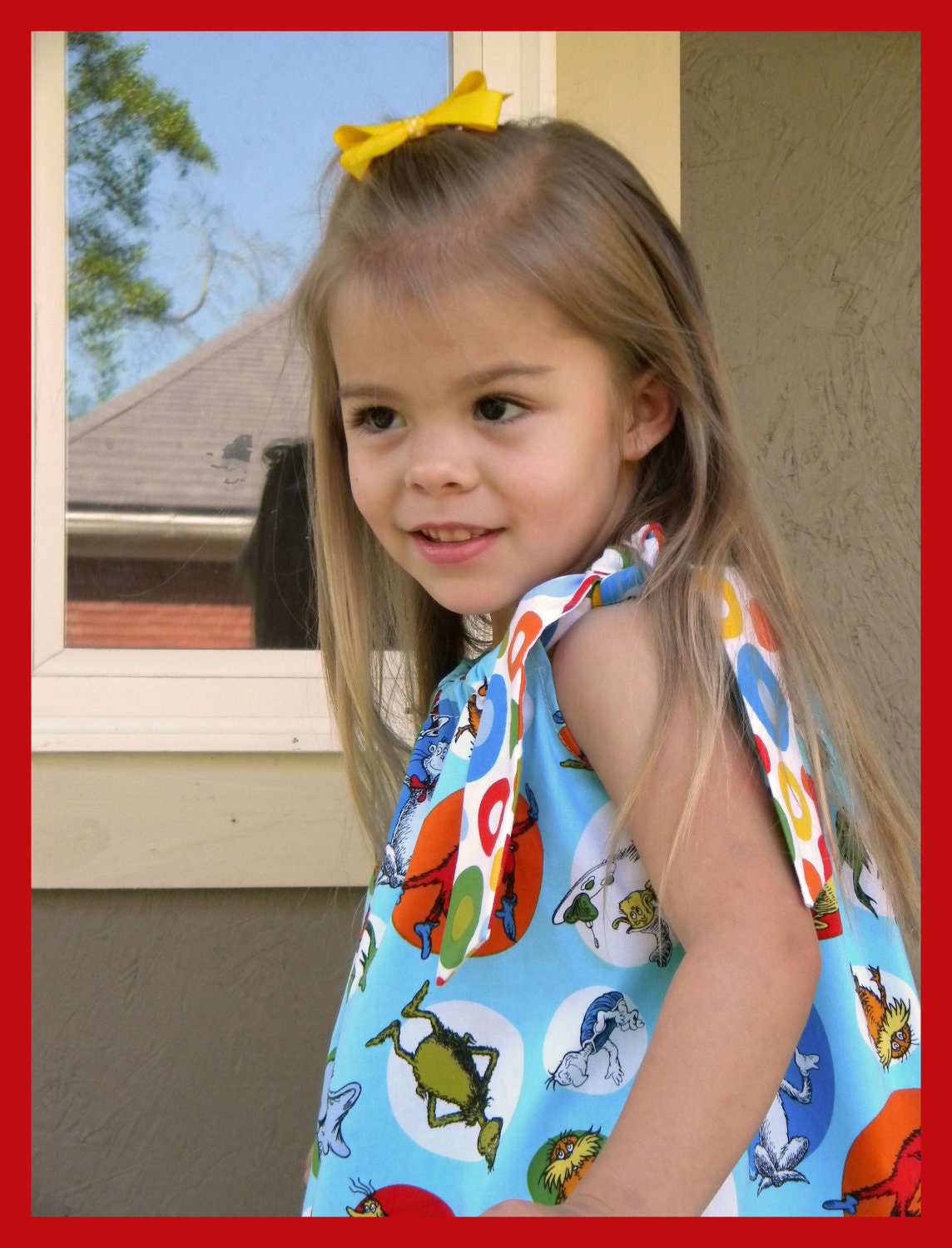 Custom Boutique Dr Suess Pillowcase Dress  --  3/6 months - 8 years