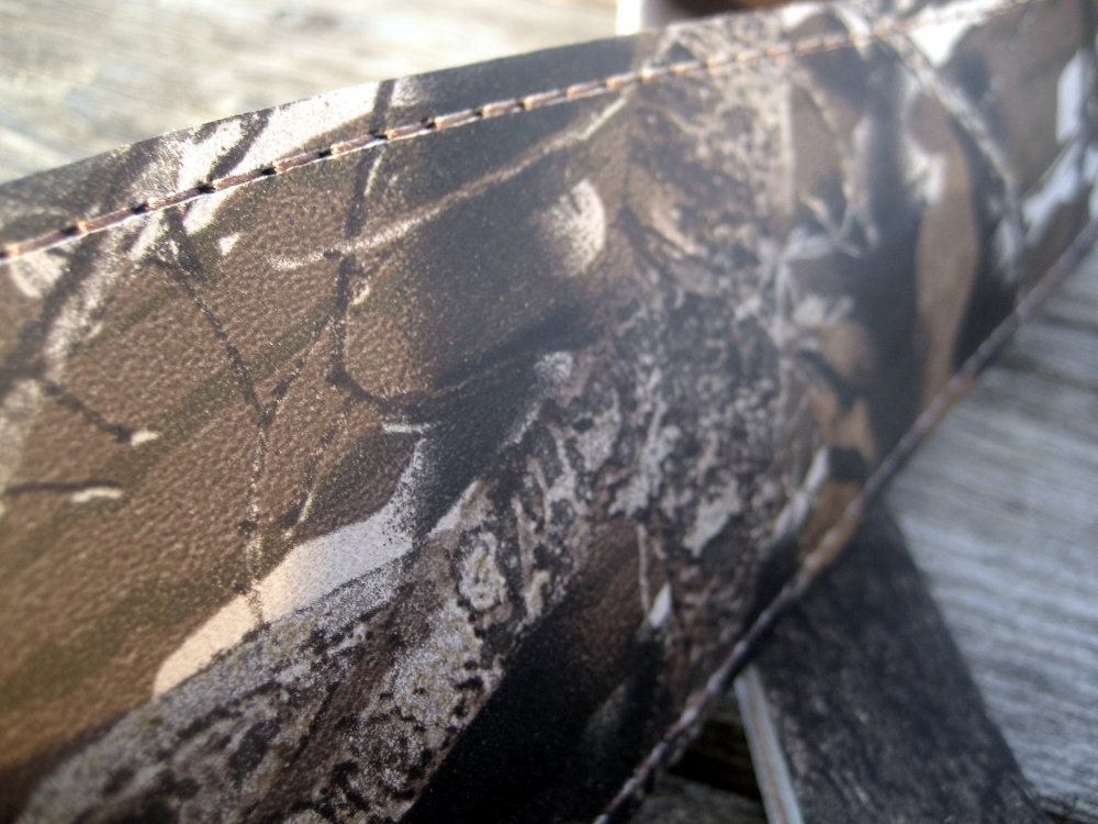 Breakup Camo Rifle Sling Leather Padded