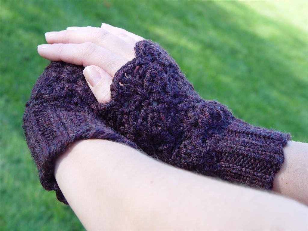 PDF Crochet and Knit Pattern - Little Lacey Mitts