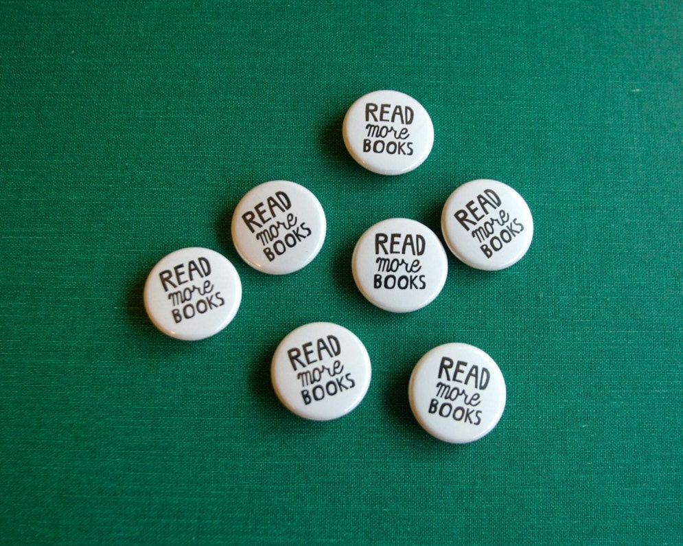 Read More Books - 1 inch button pin