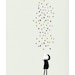 Monsieur under the rain print