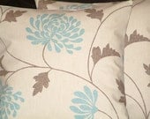2 x 16" Duck Egg Blue Funky Contemporary Designer Cushion Covers,Pillowcases,Pillow Covers,Pillow